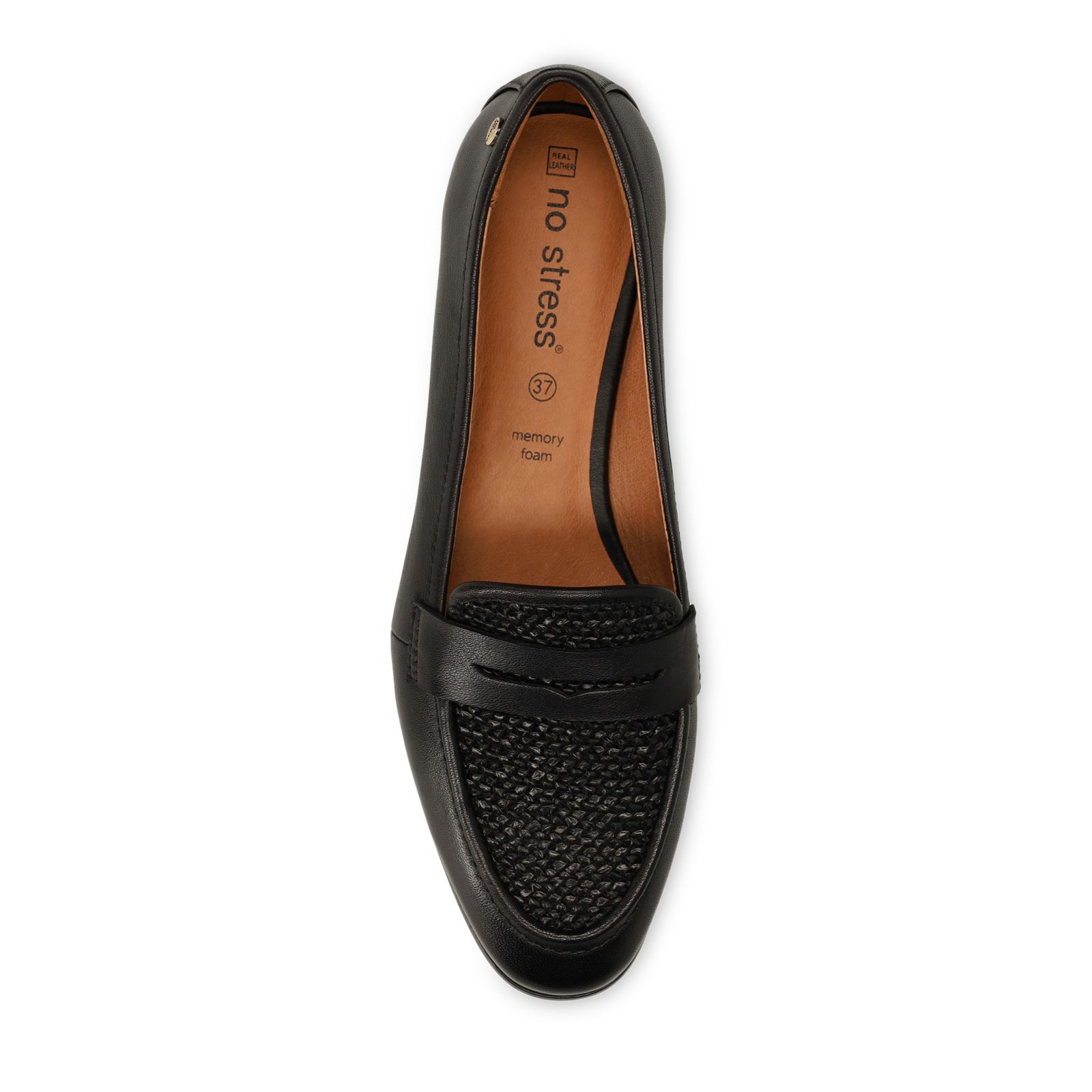 Zwarte leren loafers