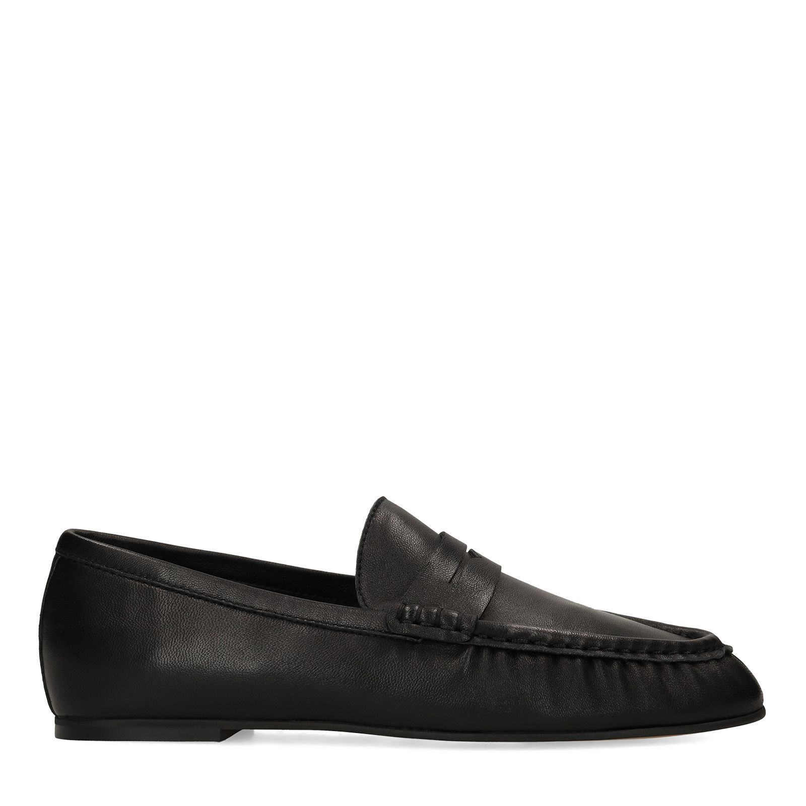 Zwarte leren loafers