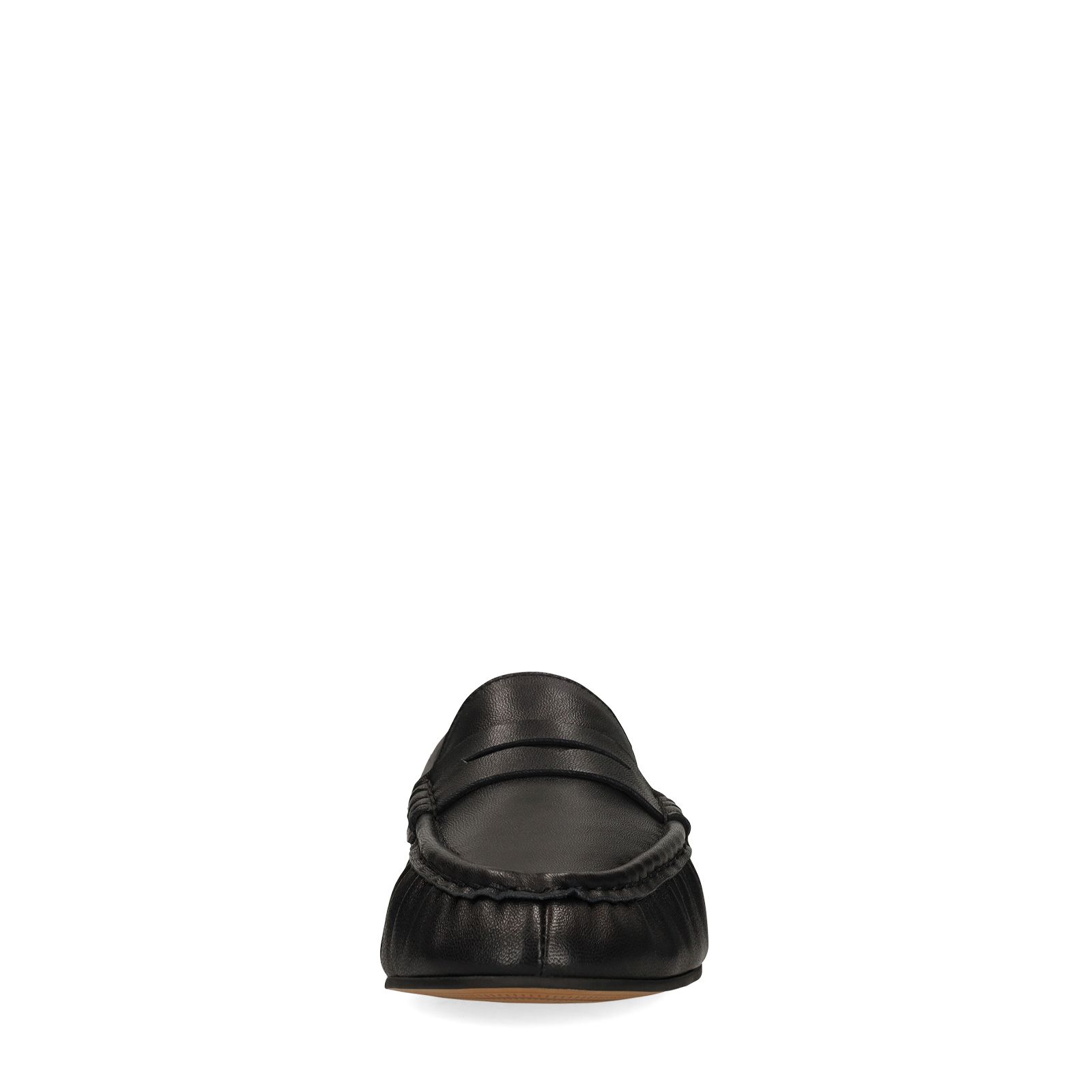 Zwarte leren loafers
