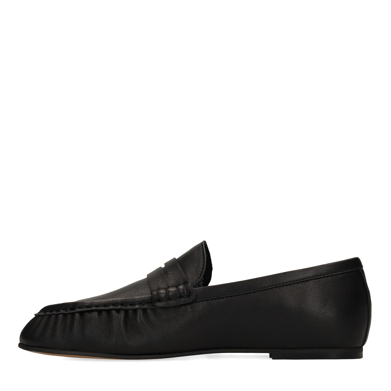 Zwarte leren loafers