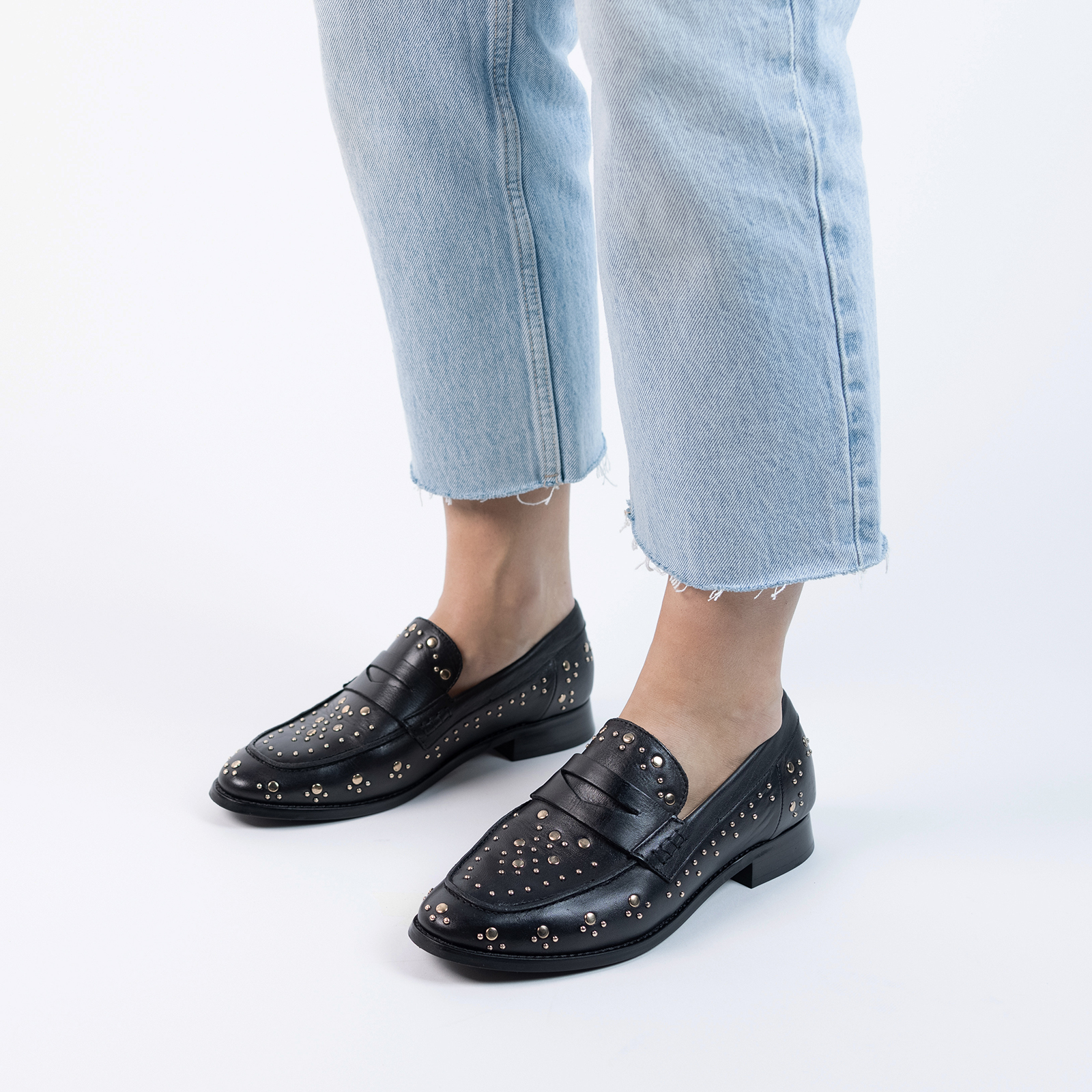 Leo loafers outlets mit Nieten