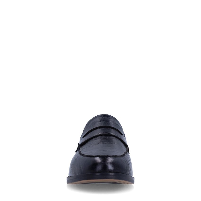 Schwarze Loafer aus Lackleder
