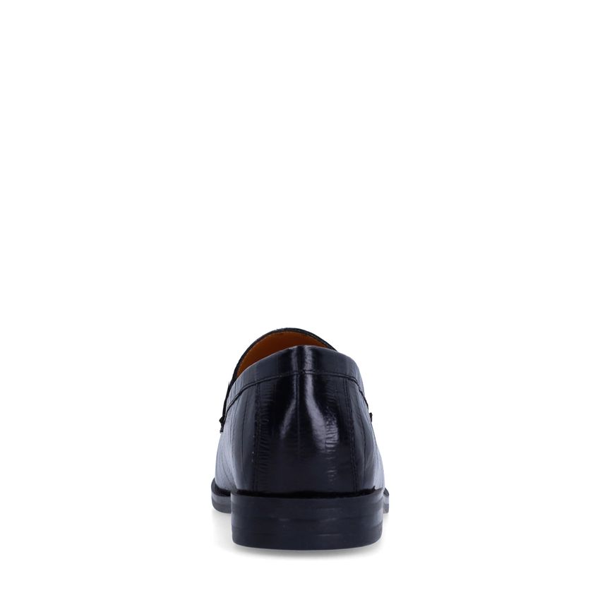 Schwarze Loafer aus Lackleder