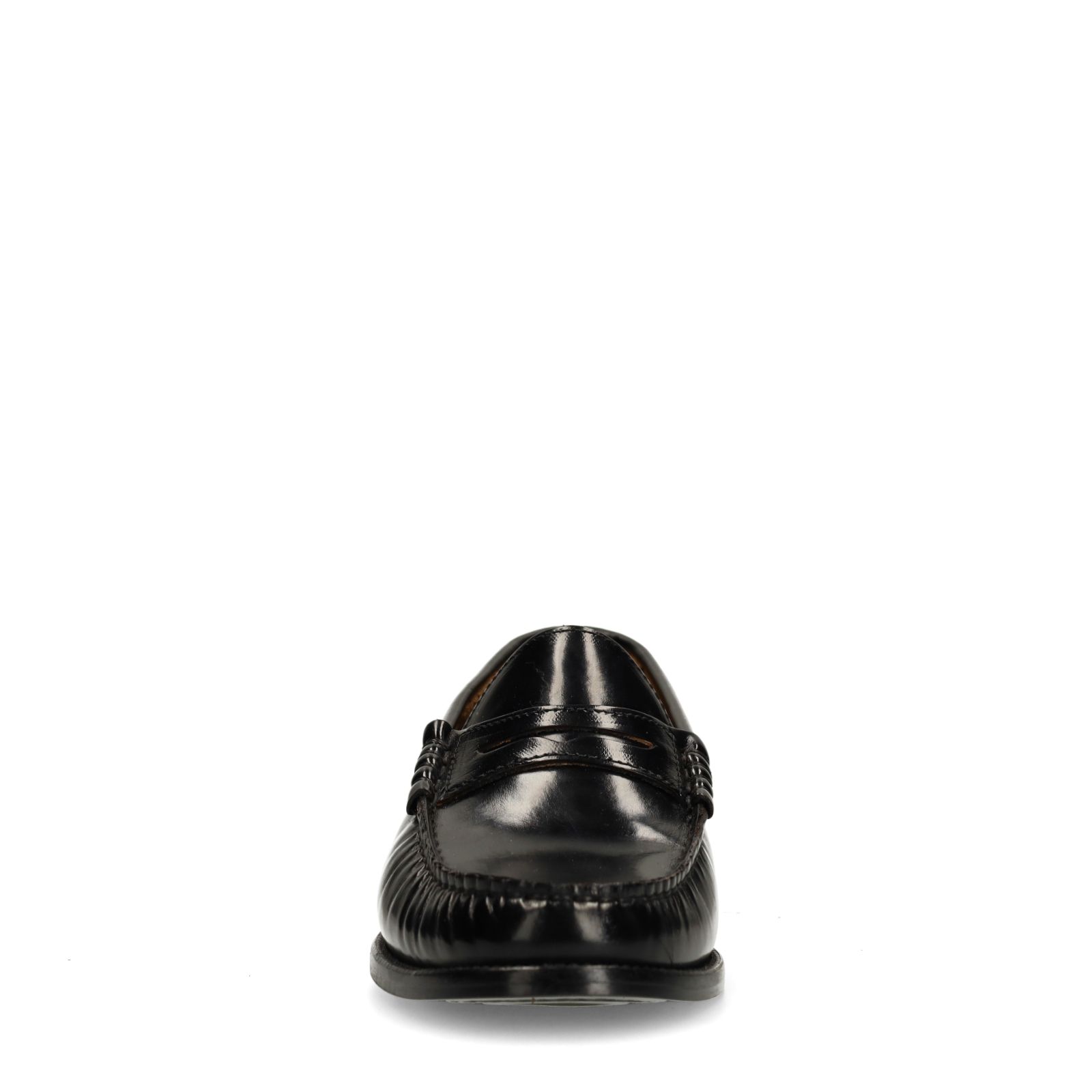 Schwarze Leder-Loafer