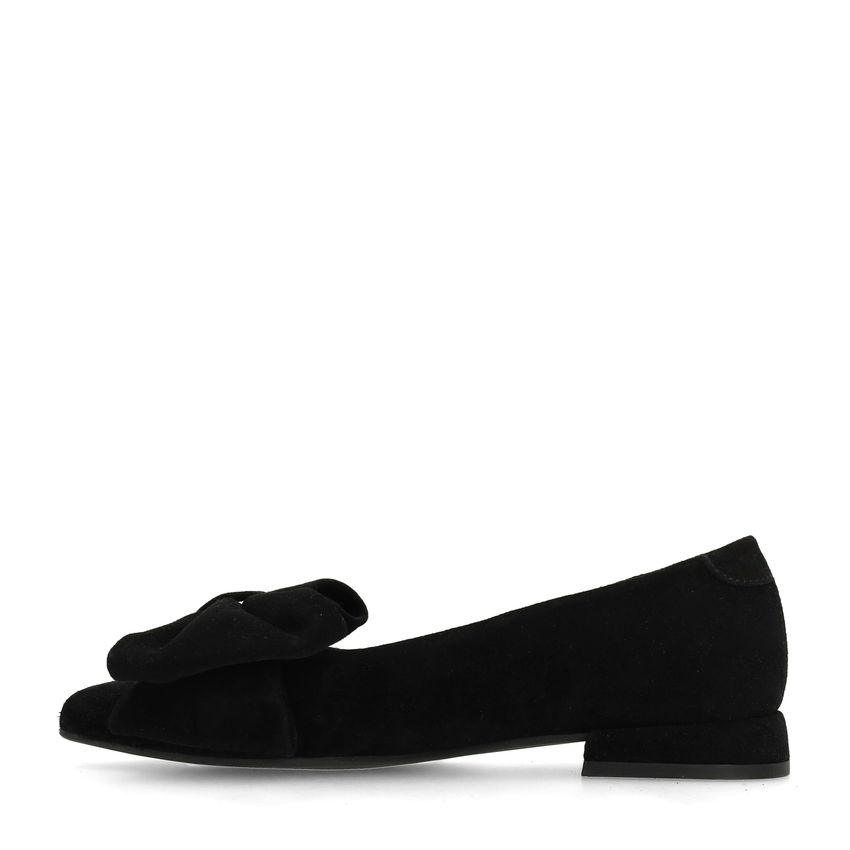 Zwarte suède loafers