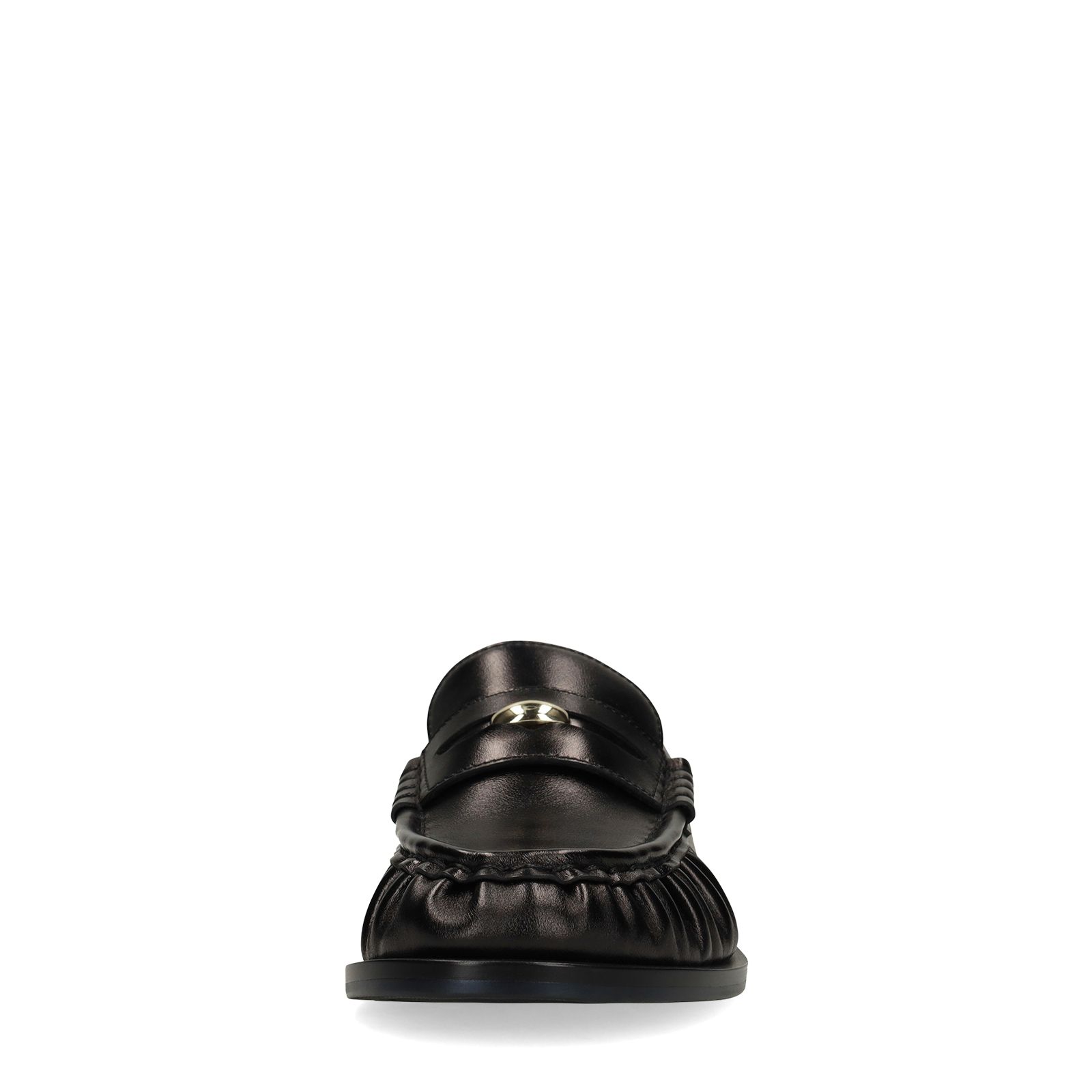 Zwarte leren loafers