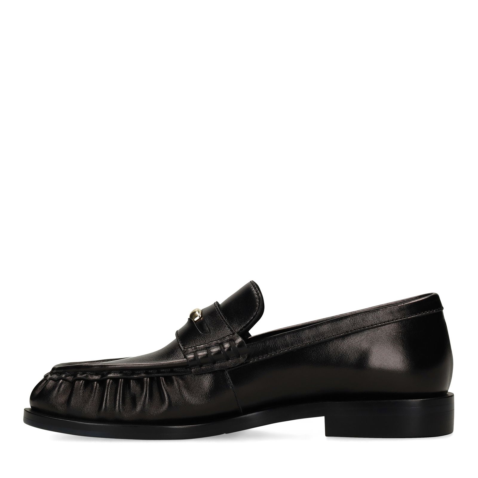 Zwarte leren loafers