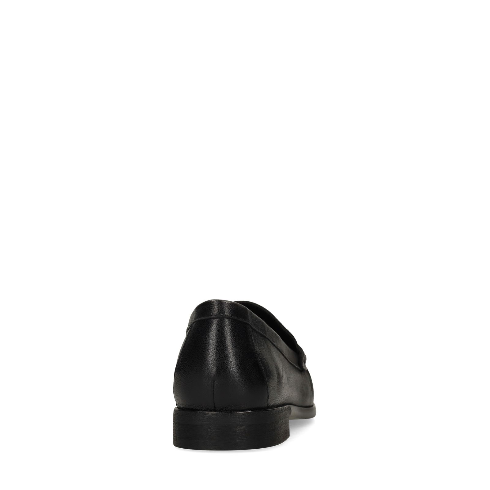 Schwarze Leder-Loafer