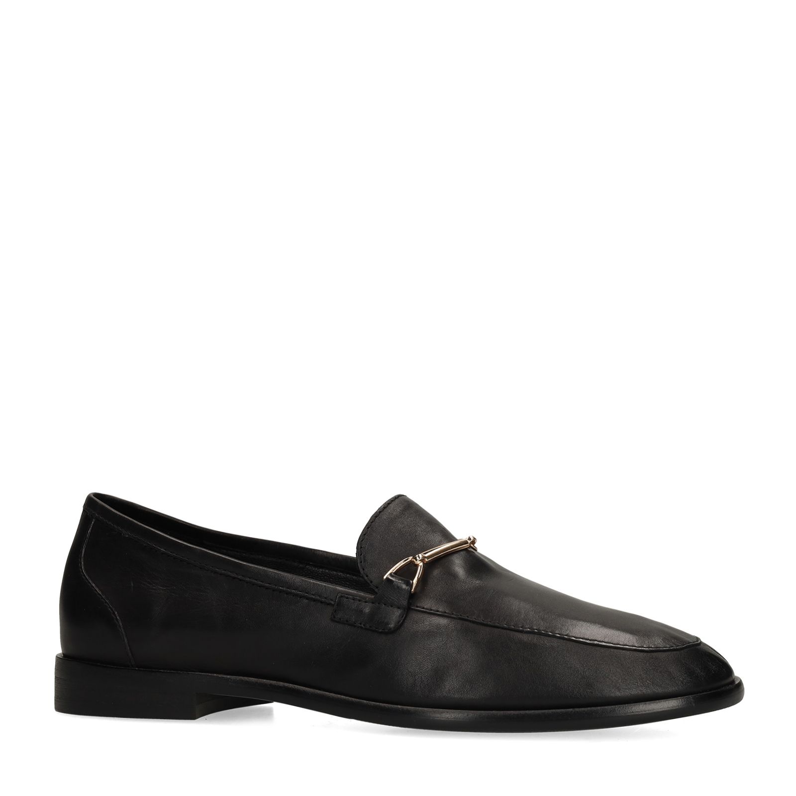 Zwarte leren loafers