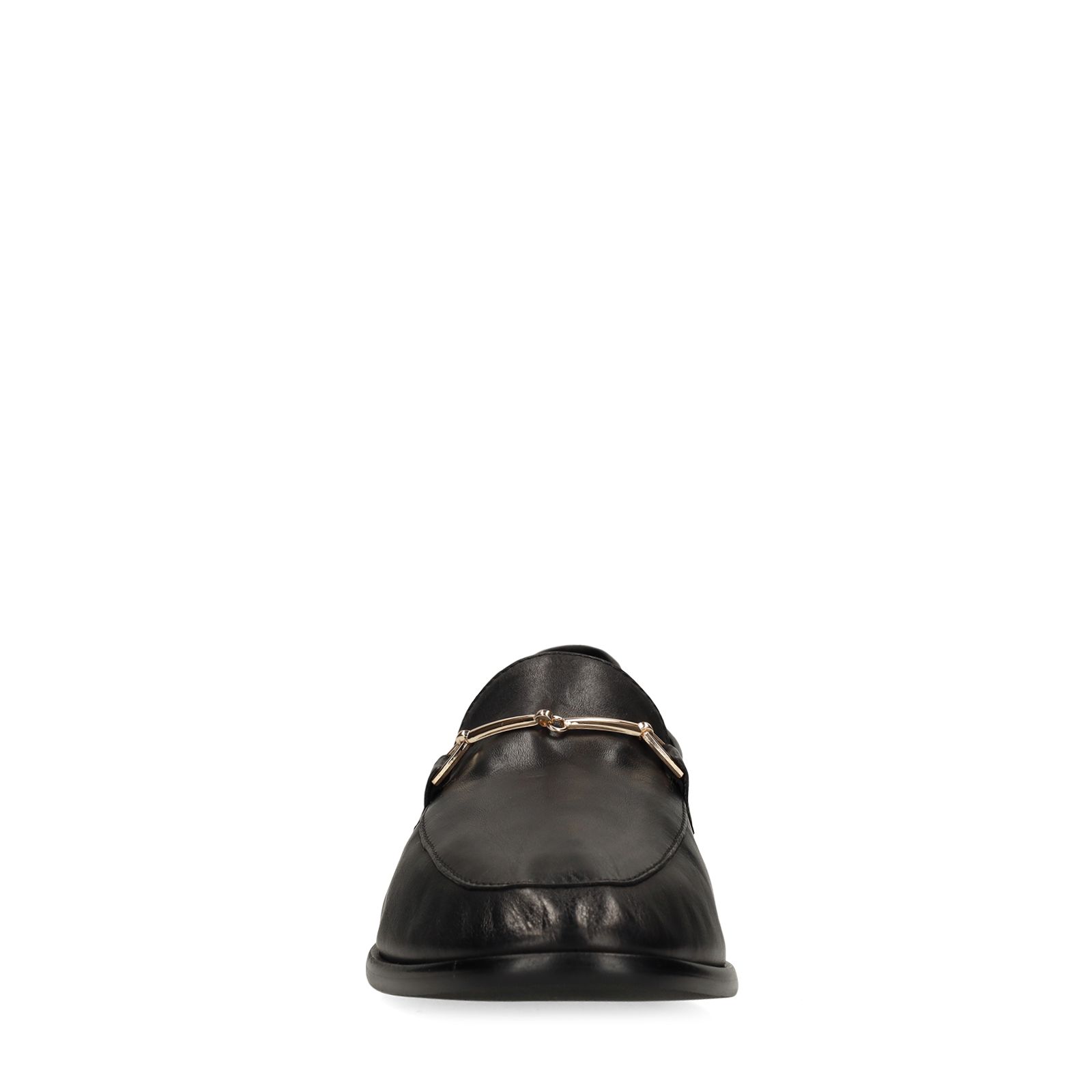 Zwarte leren loafers