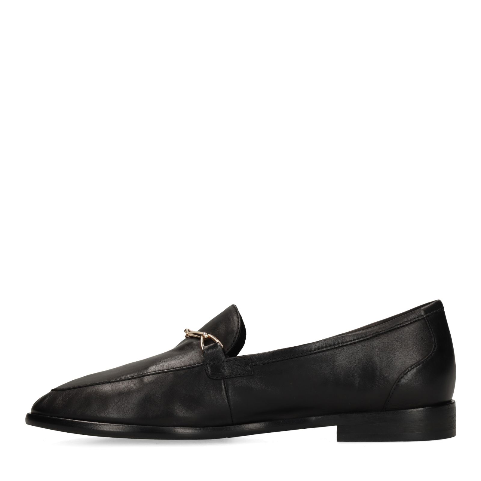 Zwarte leren loafers