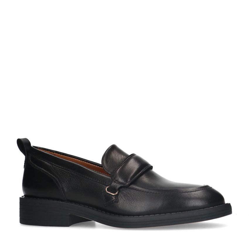 Zwarte leren loafers