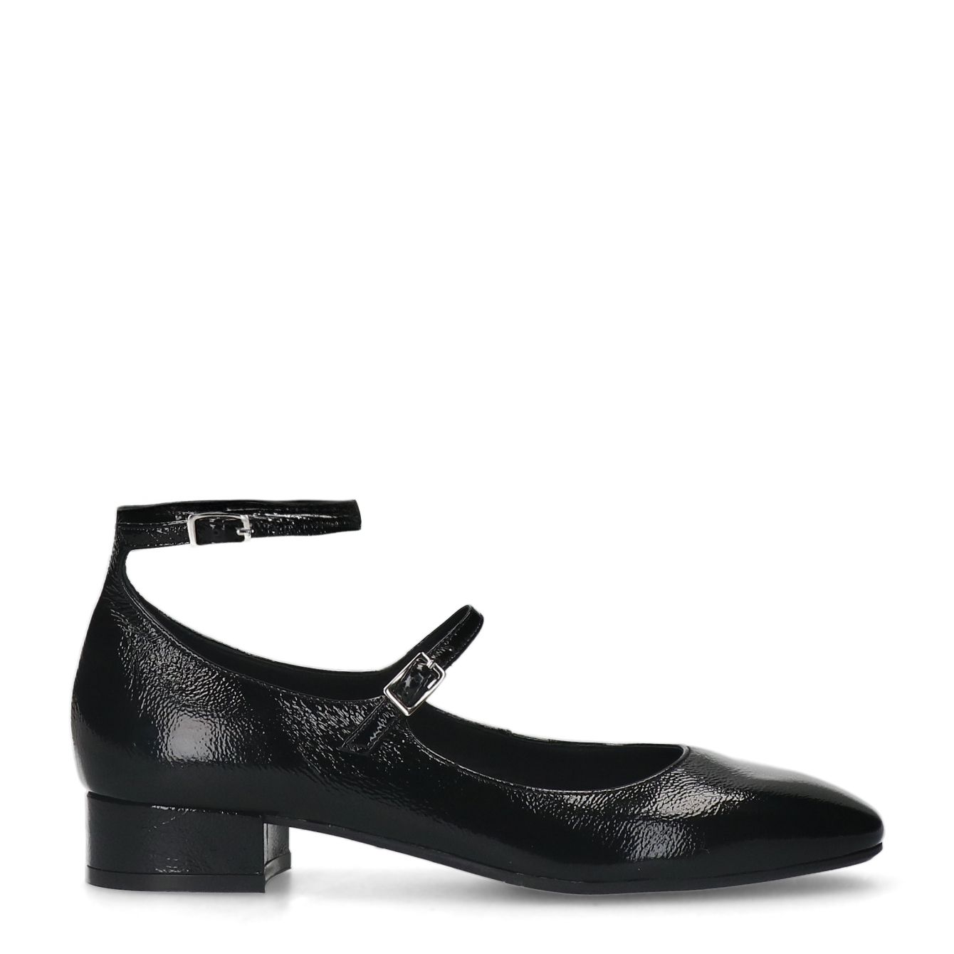 Zwarte lak leren Mary Jane pumps