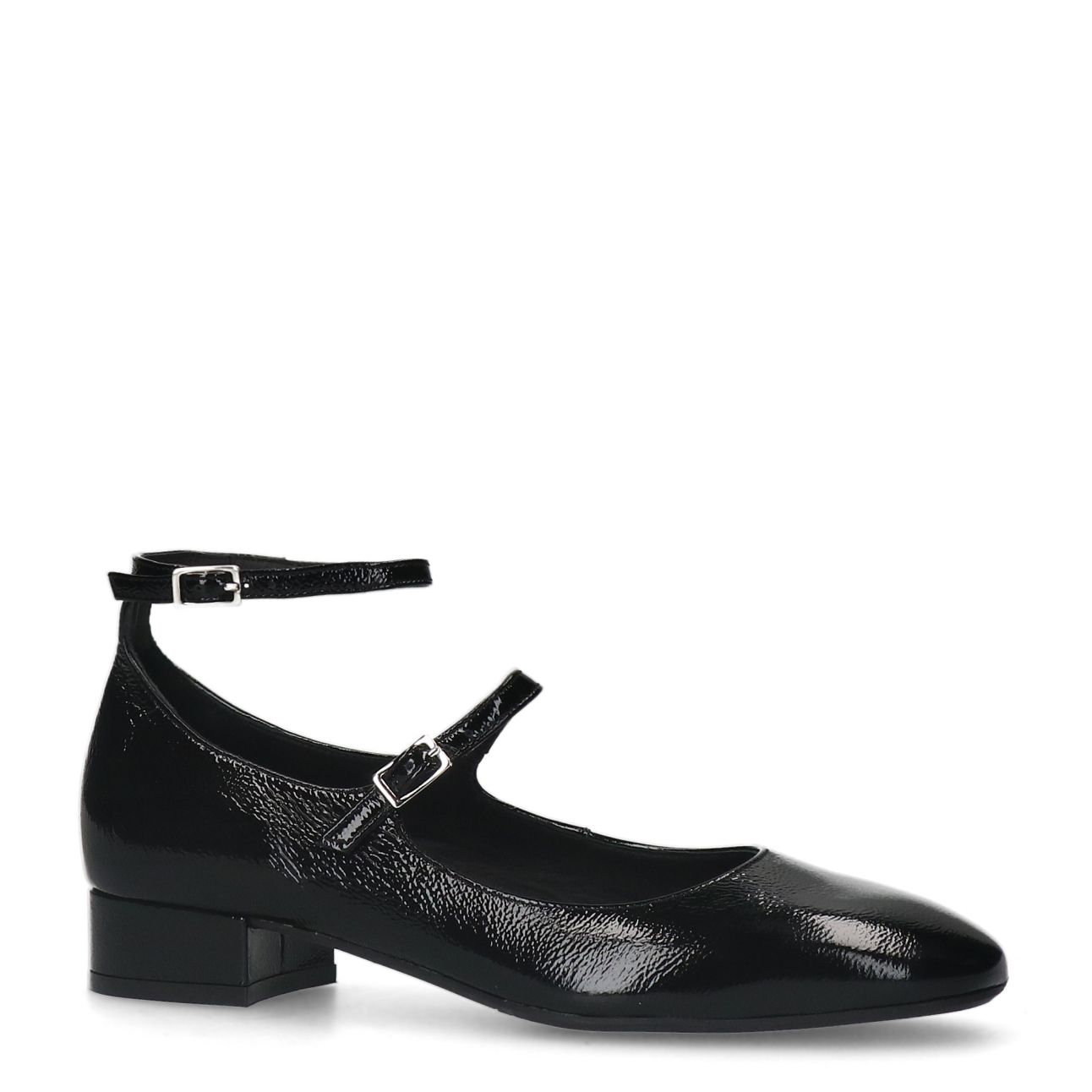 Zwarte lak leren Mary Jane pumps