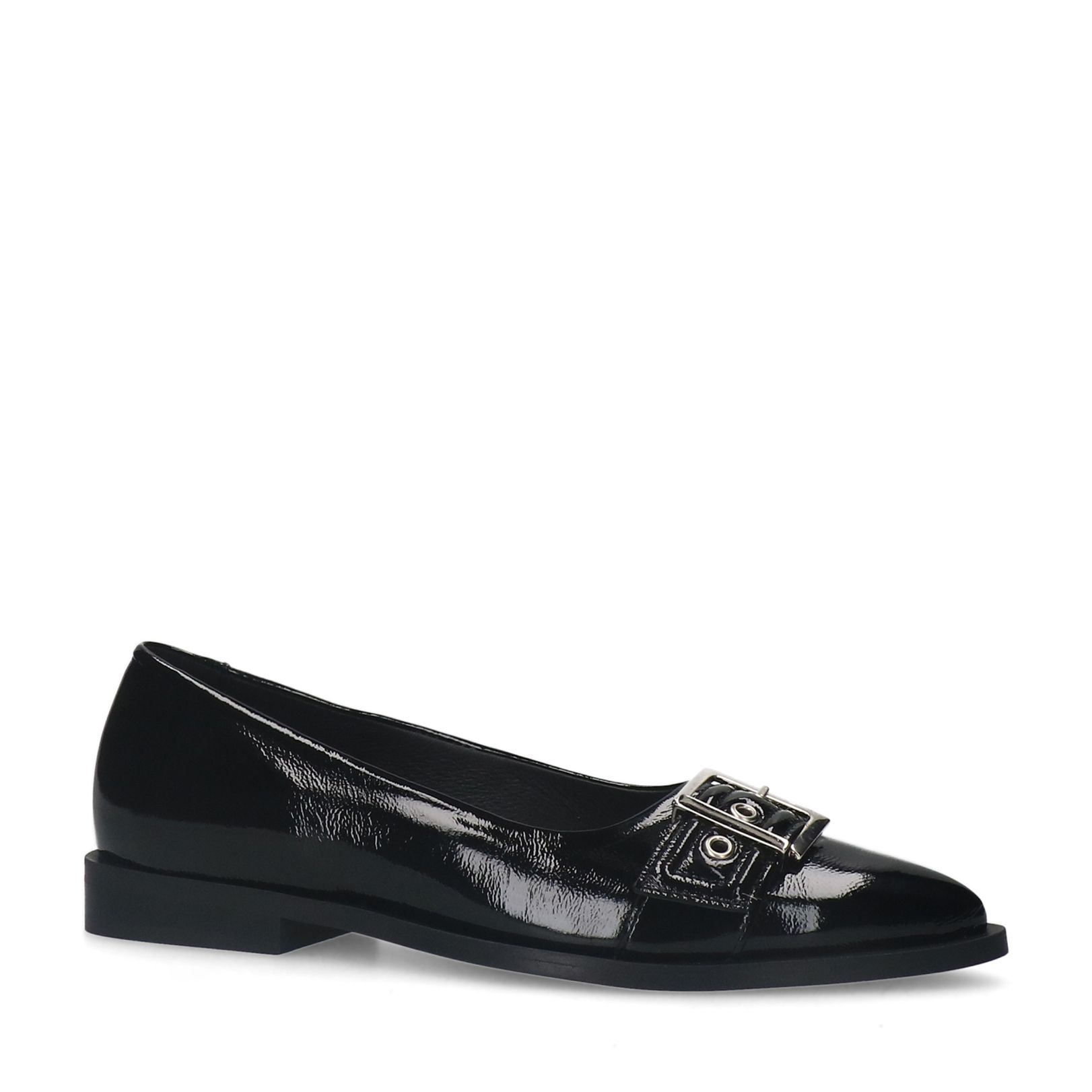 Zwarte lakleren loafers