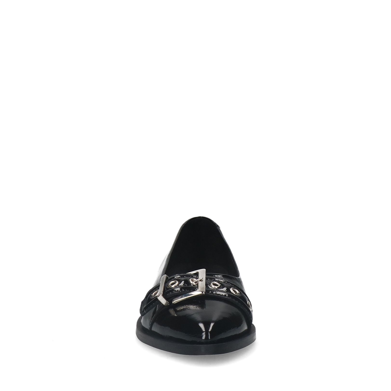 Schwarze Loafer aus Lackleder