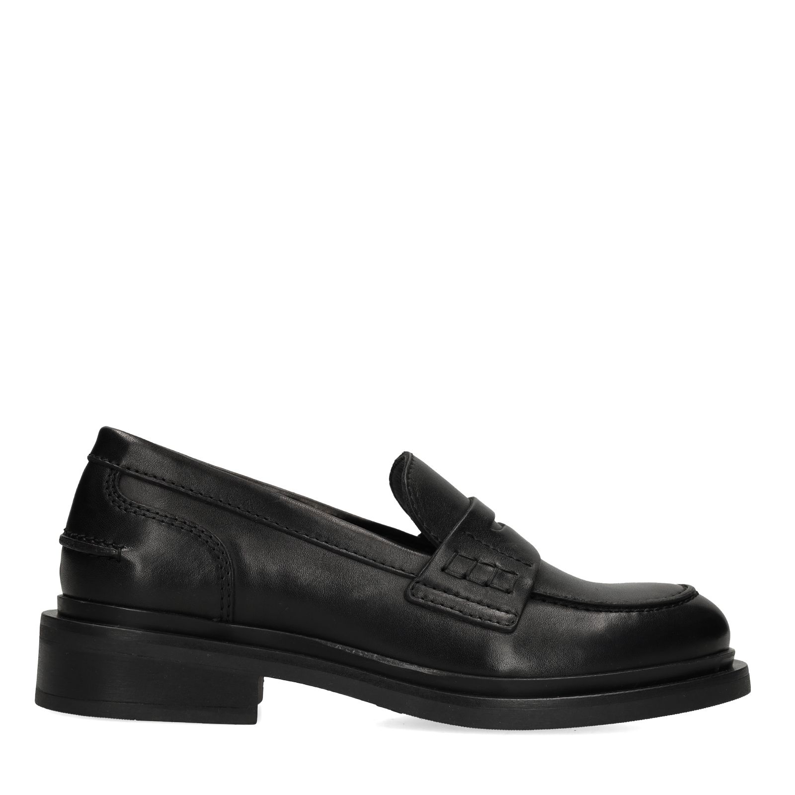 Zwarte leren loafers