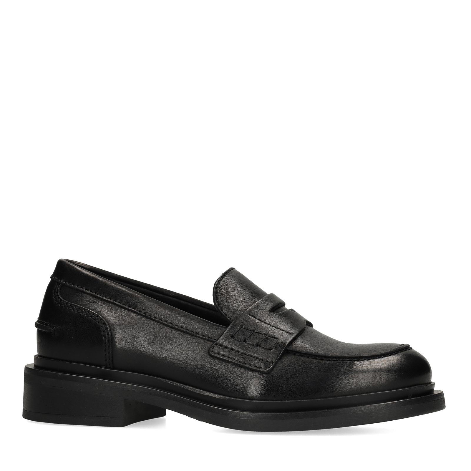 Zwarte leren loafers
