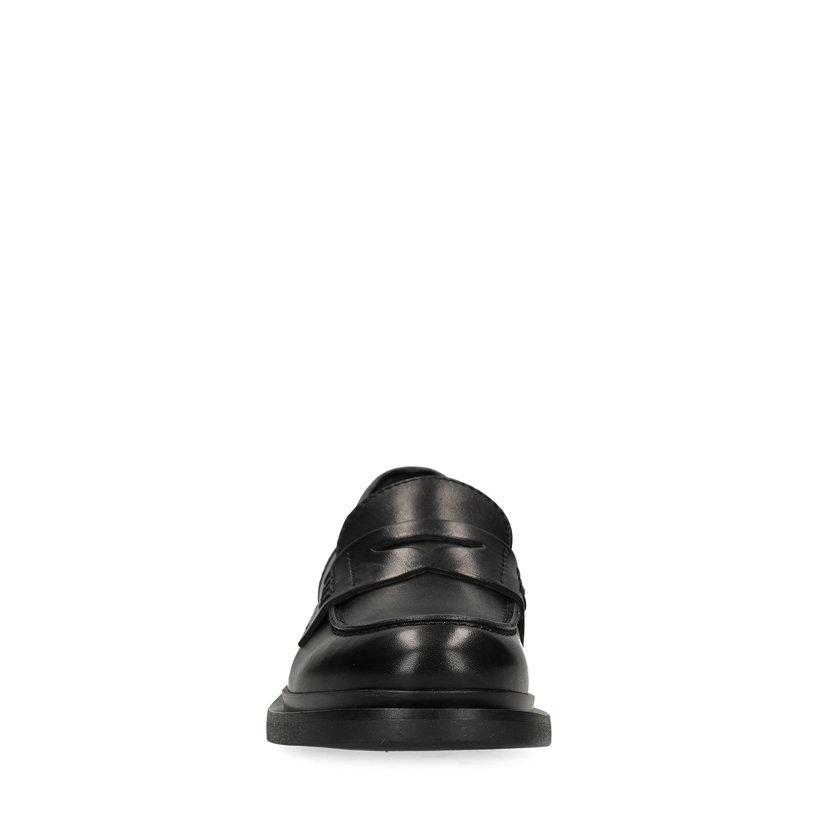 Zwarte leren loafers