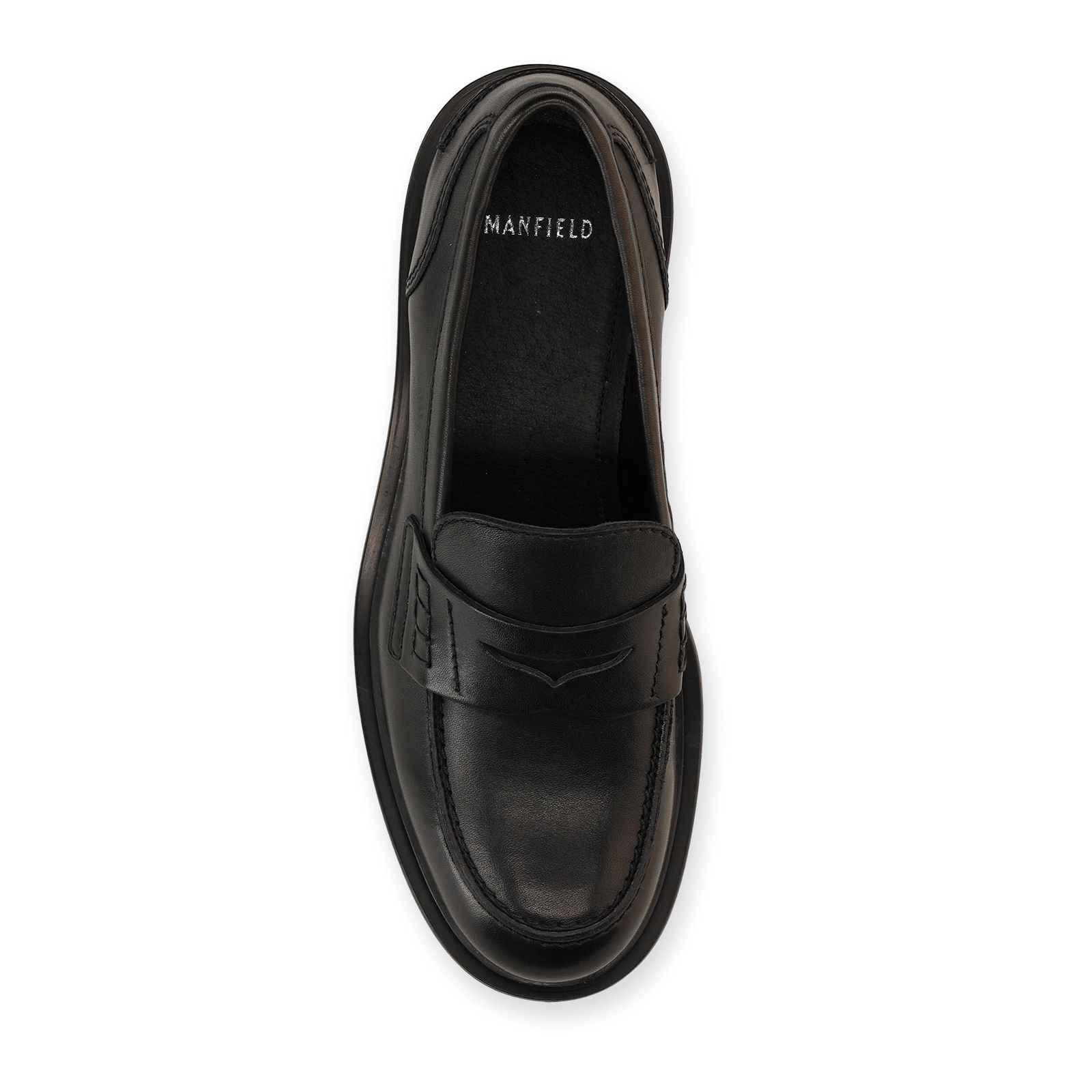 Zwarte leren loafers