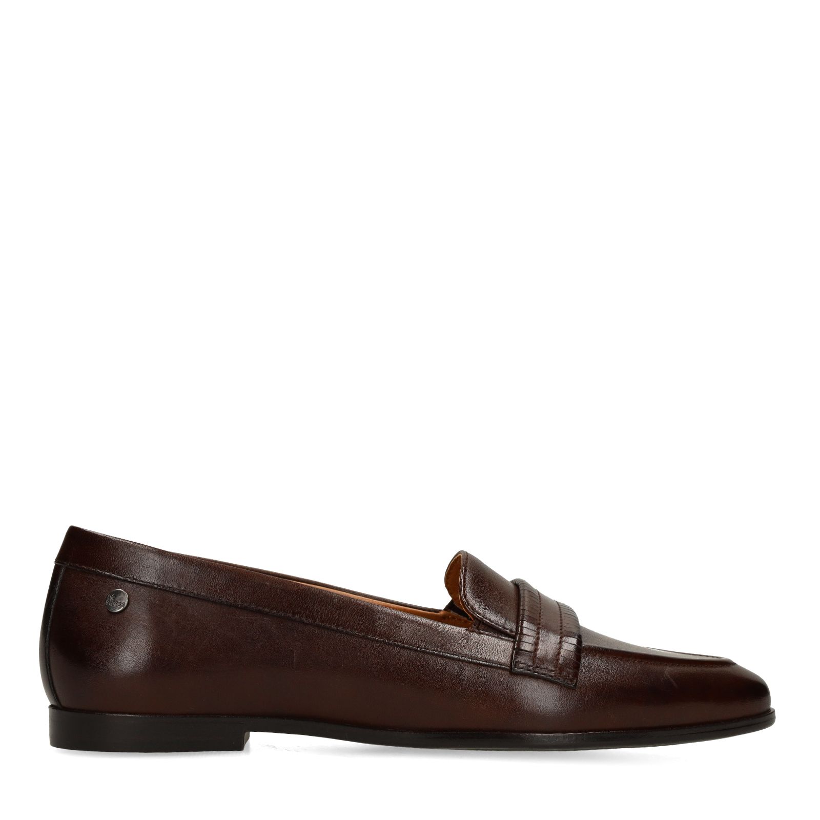 Dunkelbraune Leder-Loafer