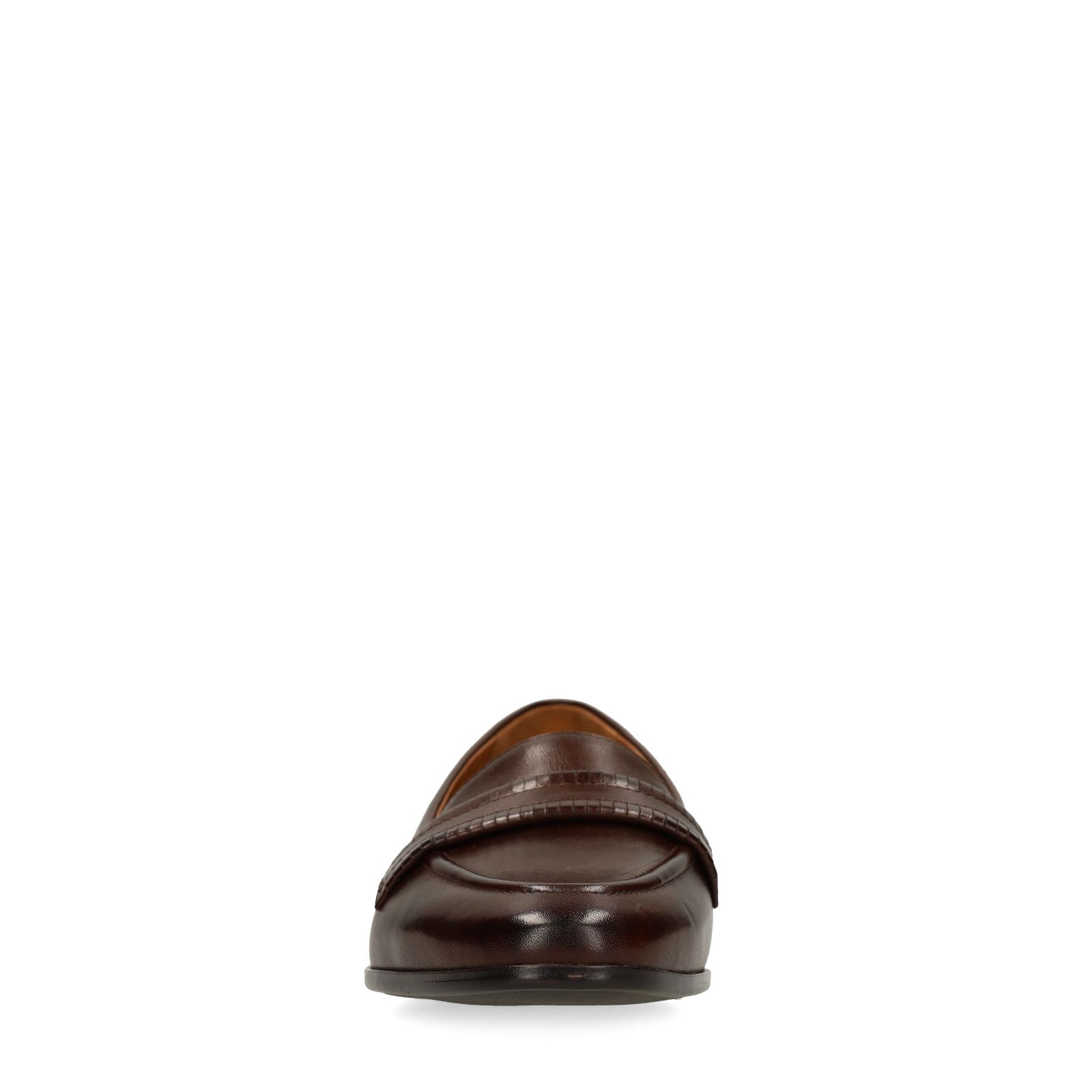 Dunkelbraune Leder-Loafer