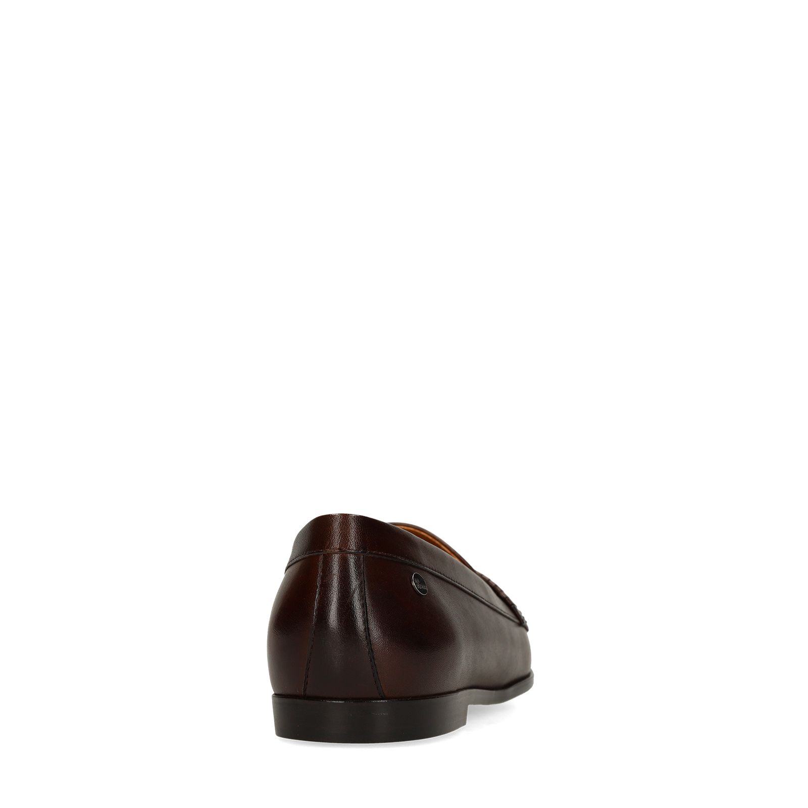 Dunkelbraune Leder-Loafer