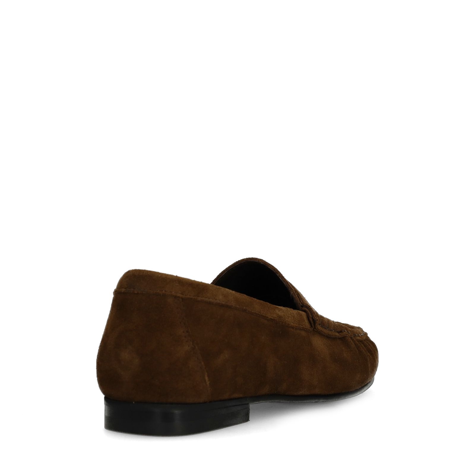 Braune Veloursleder-Loafer