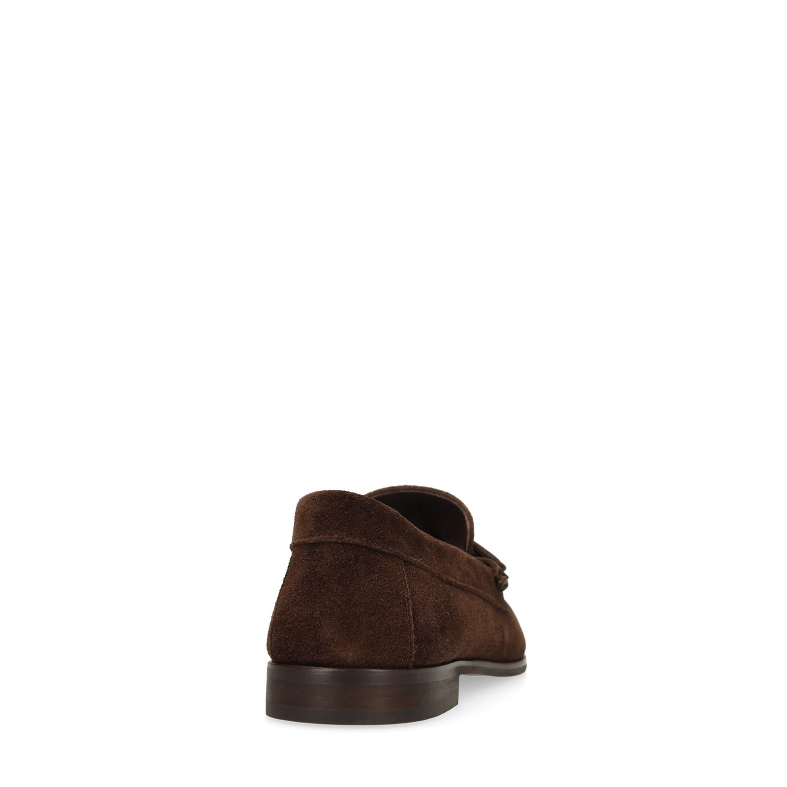 Donkerbruine suède loafers