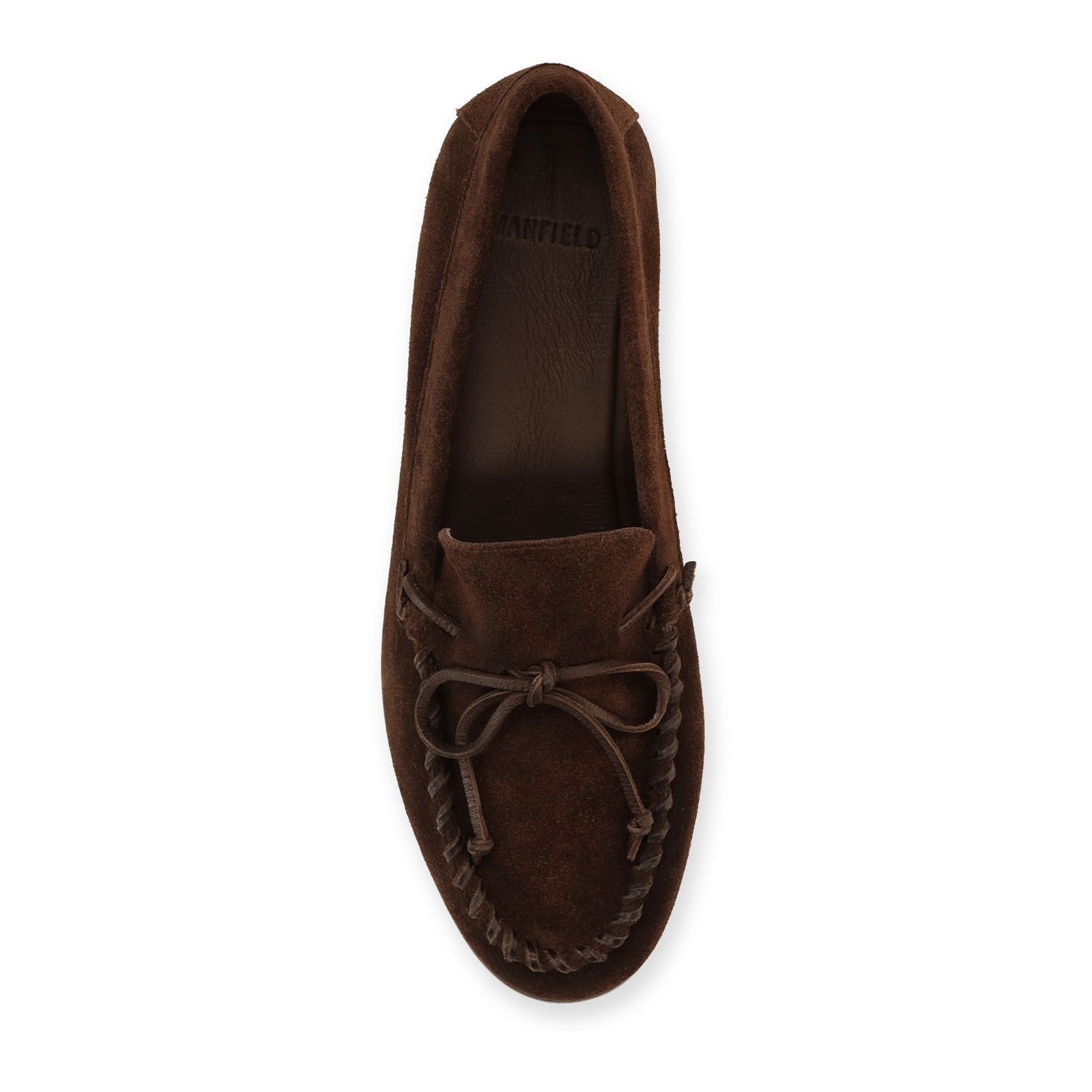 Donkerbruine suède loafers