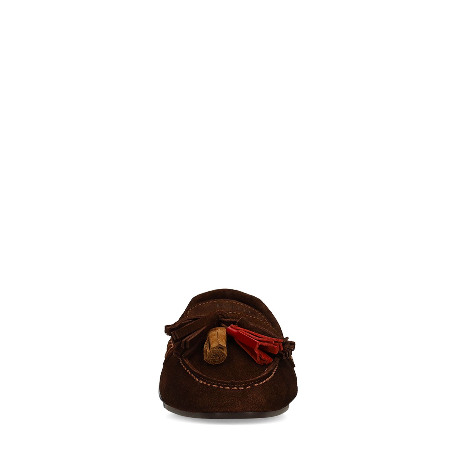 Donkerbruine suède loafers