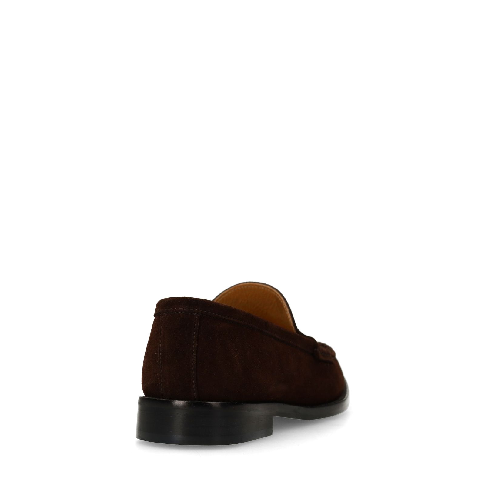 Dunkelbraune Veloursleder-Loafer