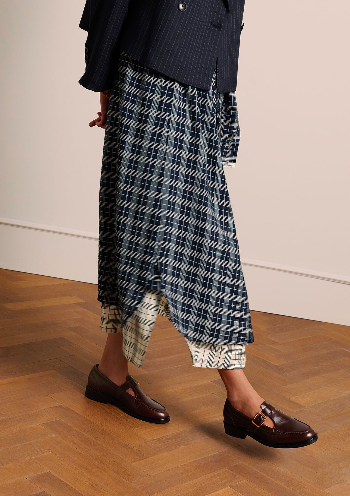 Dunkelbraune Leder-Loafer
