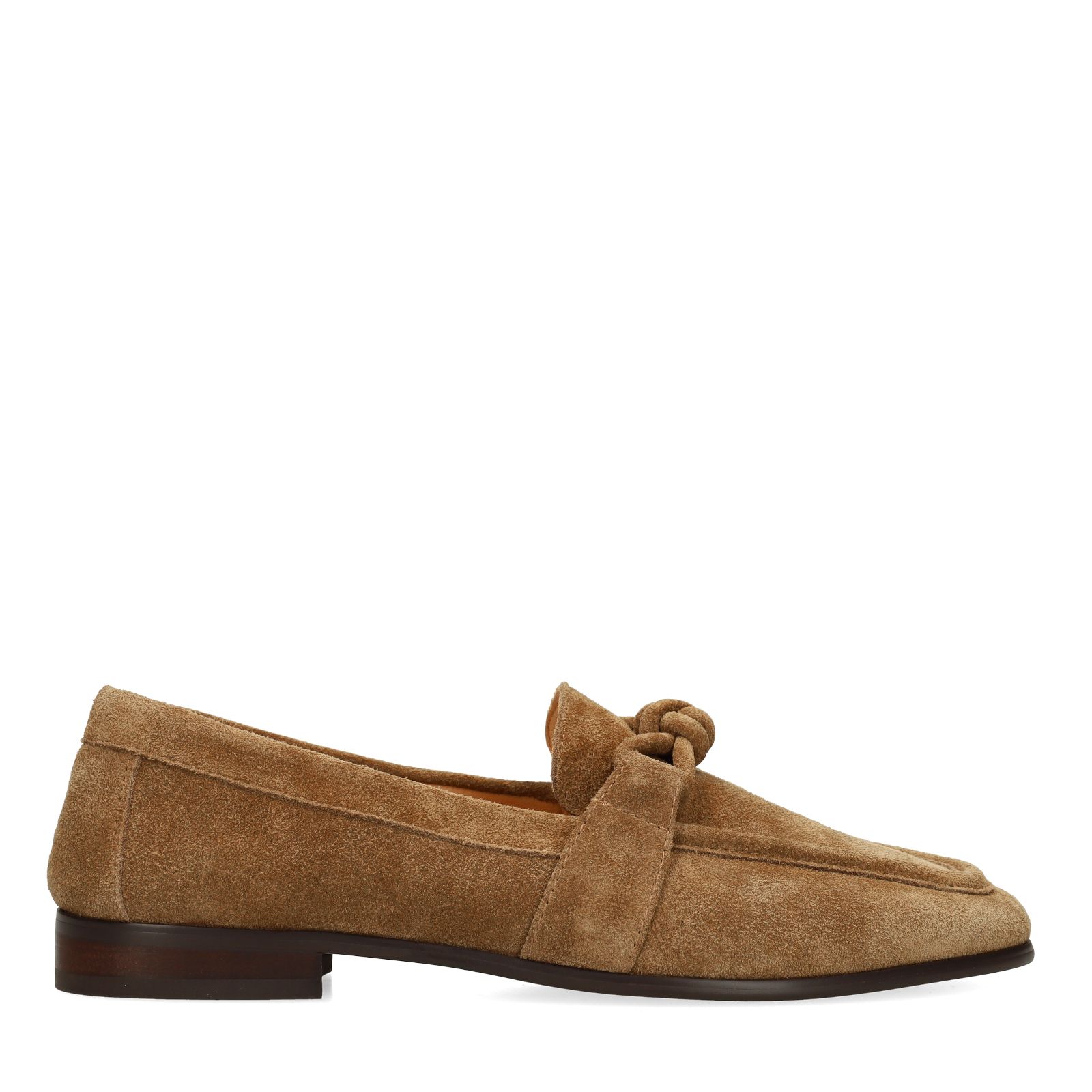 Braune Veloursleder-Loafer