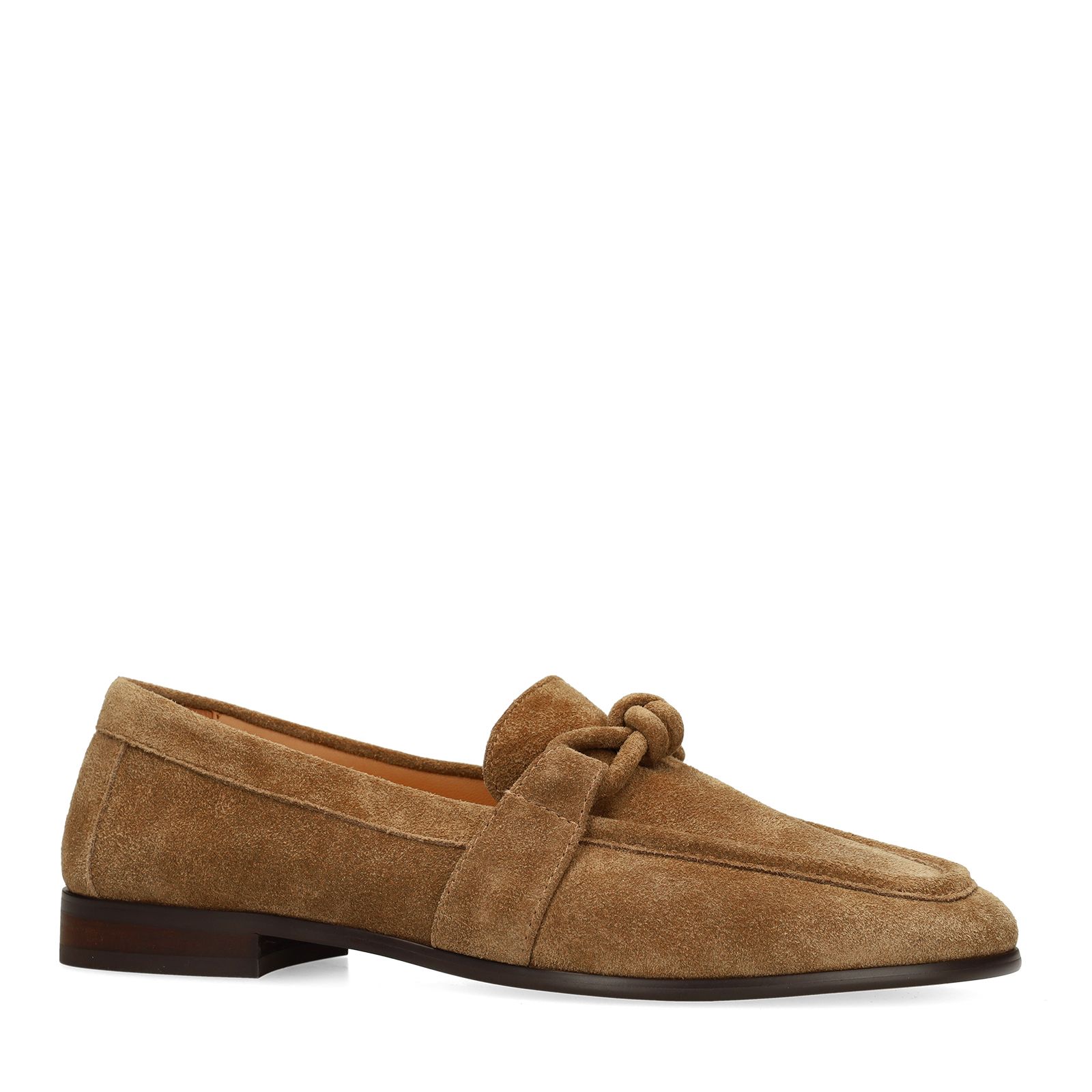 Braune Veloursleder-Loafer