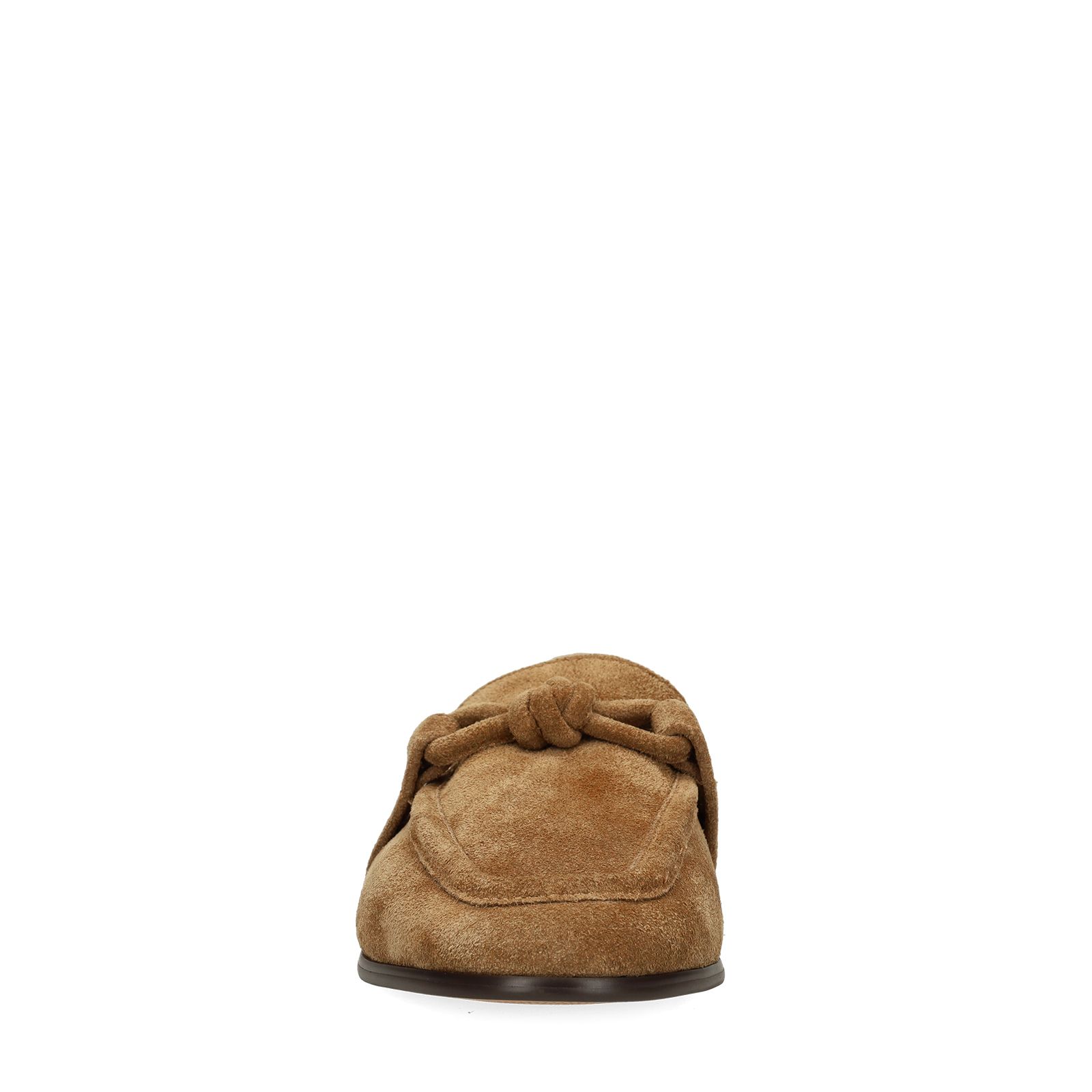 Braune Veloursleder-Loafer