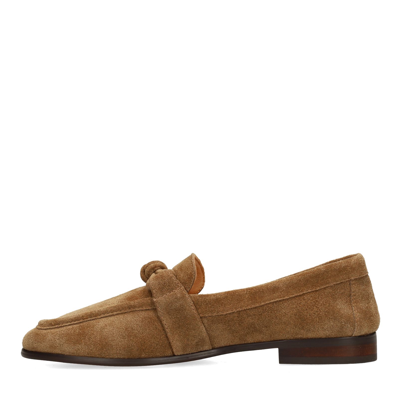 Braune Veloursleder-Loafer