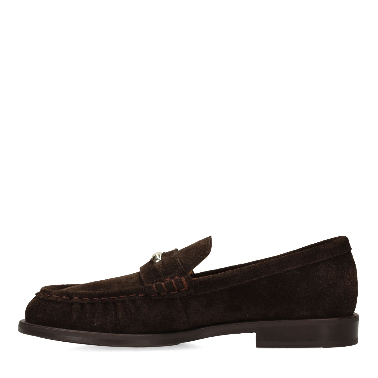 Braune Veloursleder-Loafer