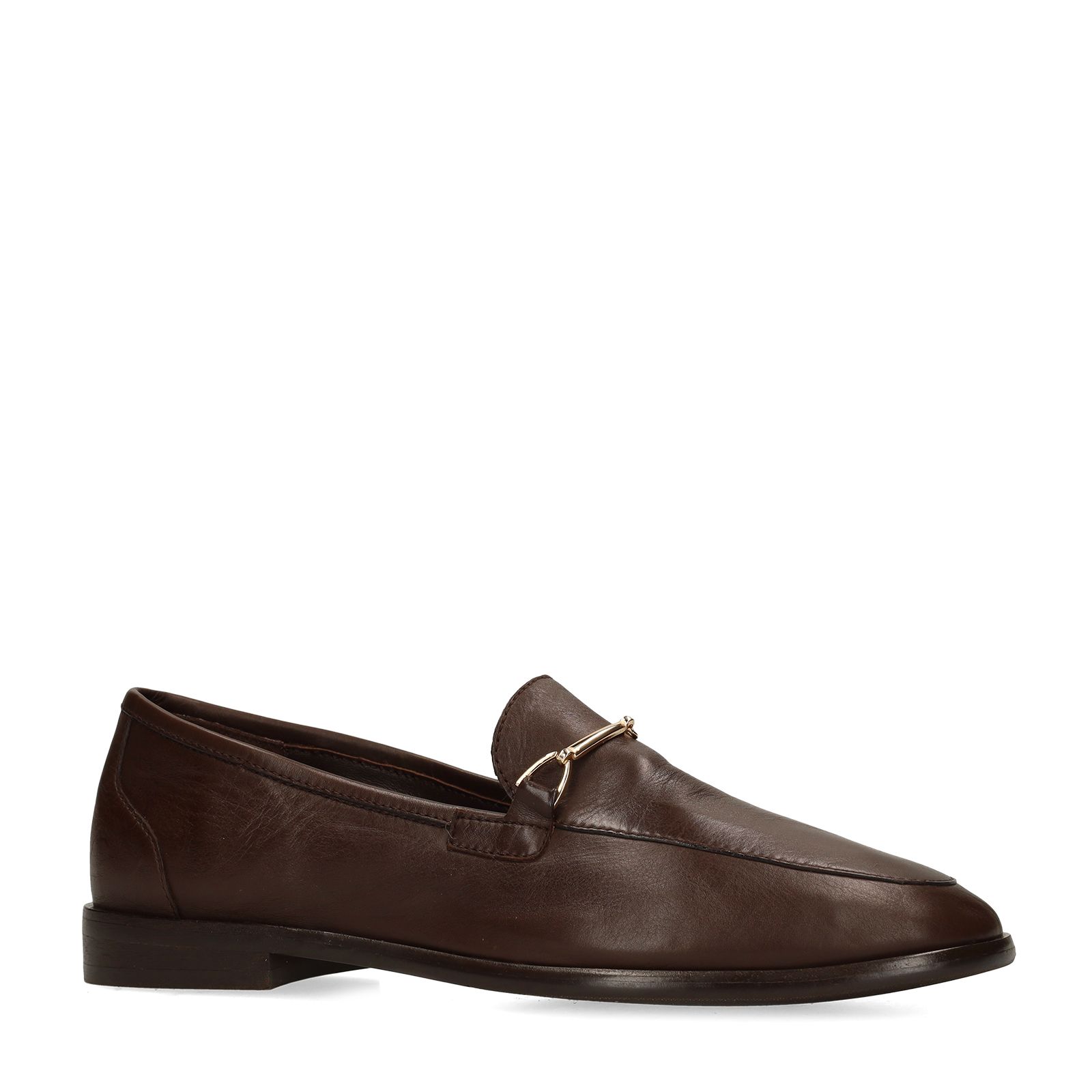 Braune Leder-Loafer