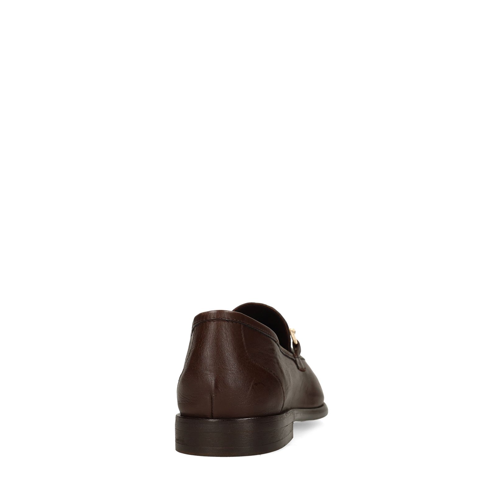 Bruine leren loafers