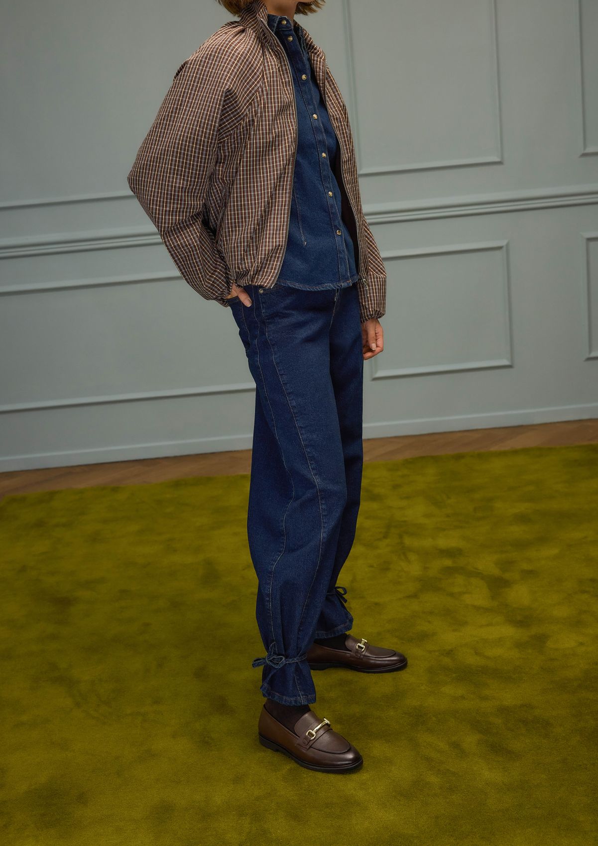 Braune Leder-Loafer