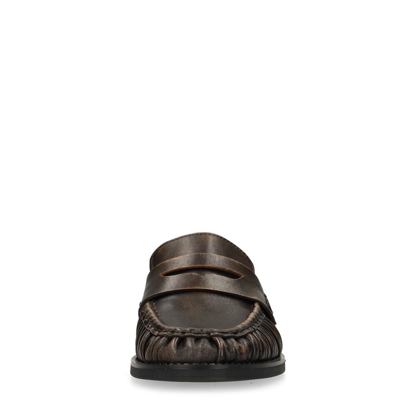 Braune Leder-Loafer
