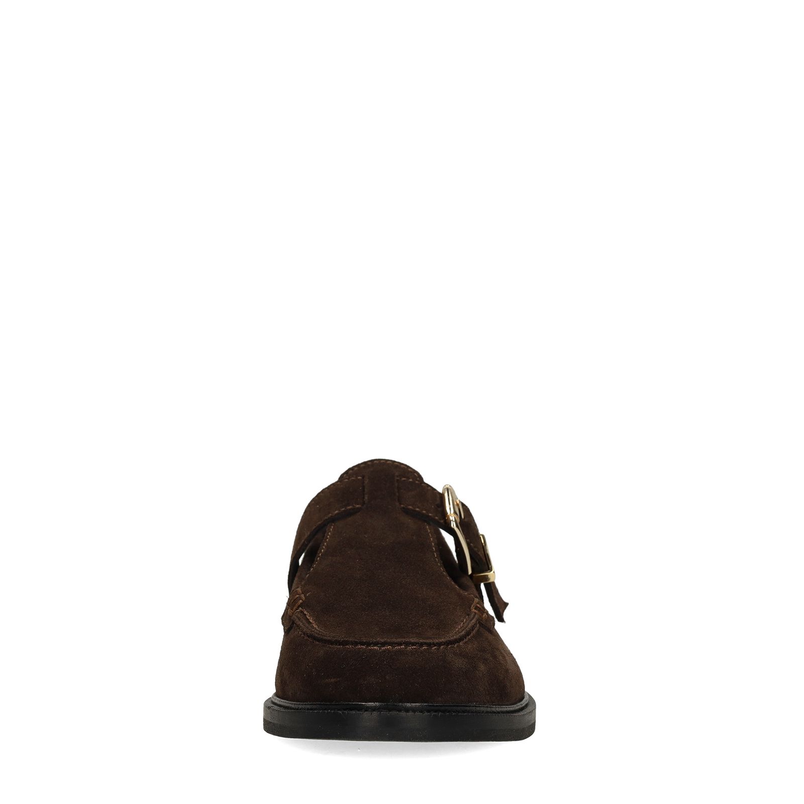 Braune Veloursleder-Loafer