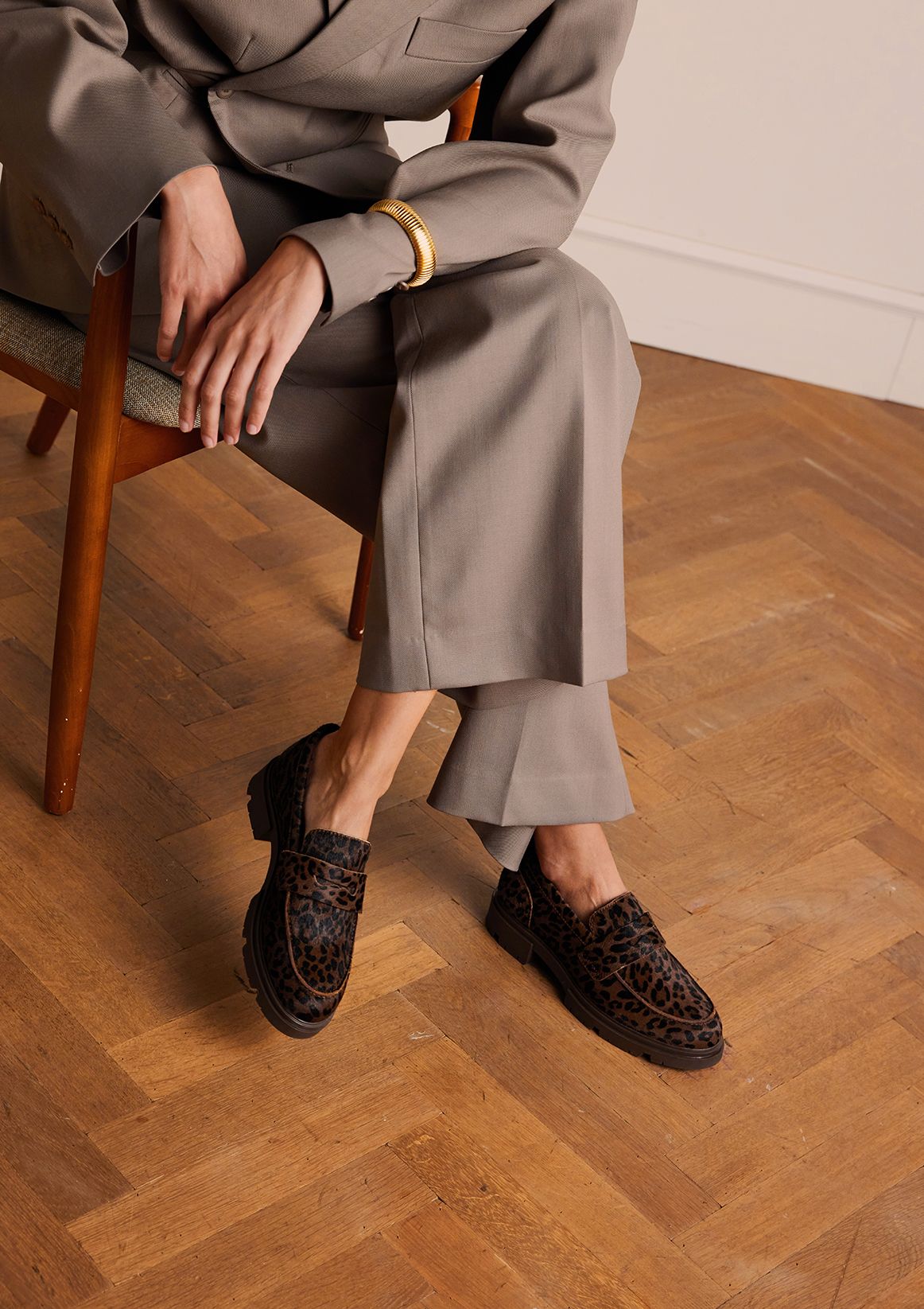 Leo-Loafer mit Pony-Hair