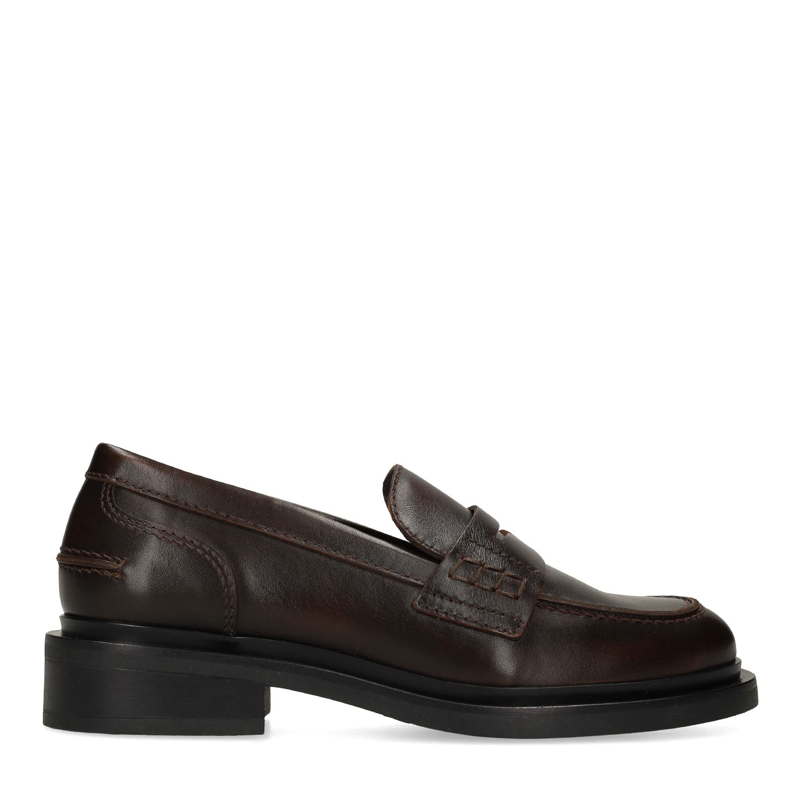 Braune Leder-Loafer