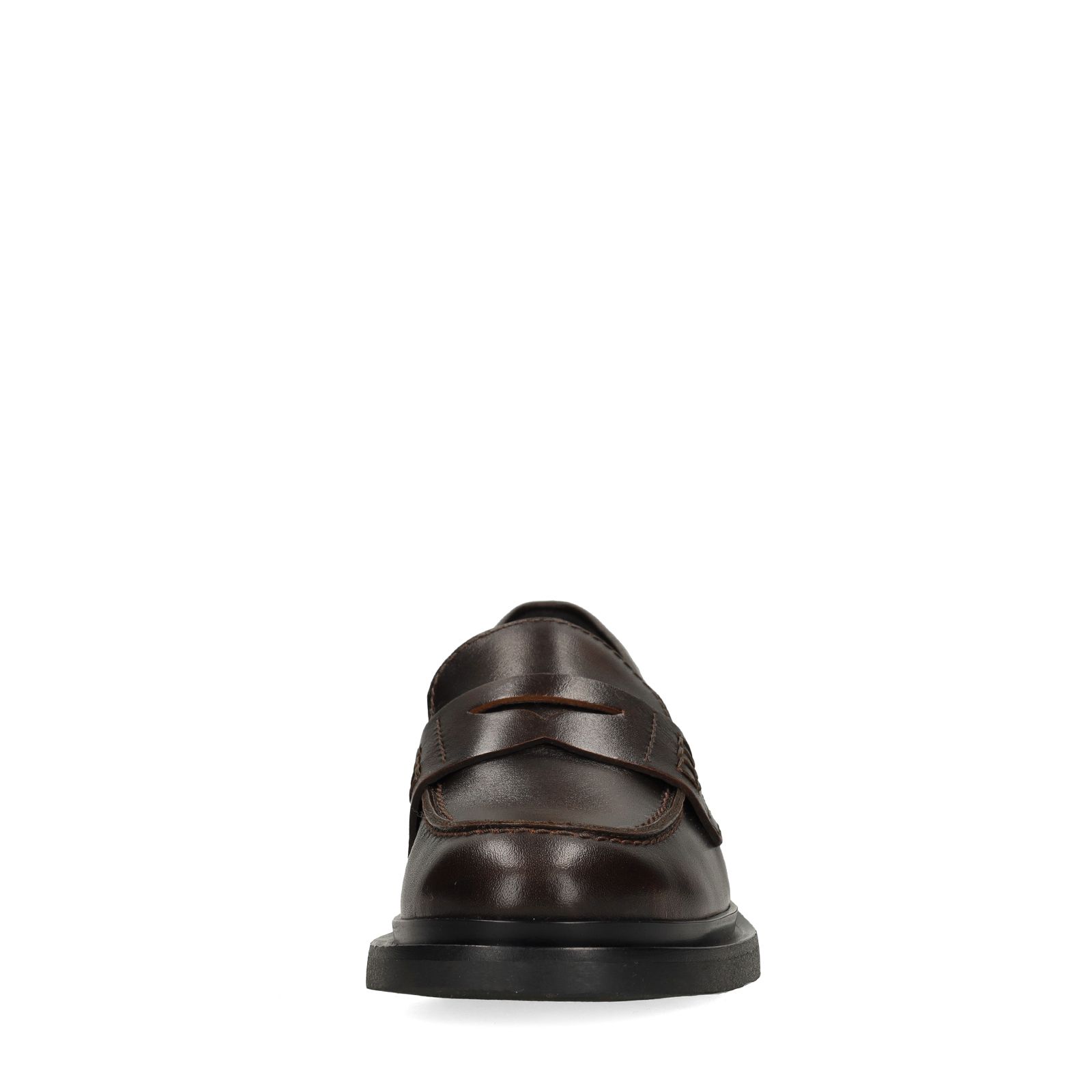 Bruine leren loafers