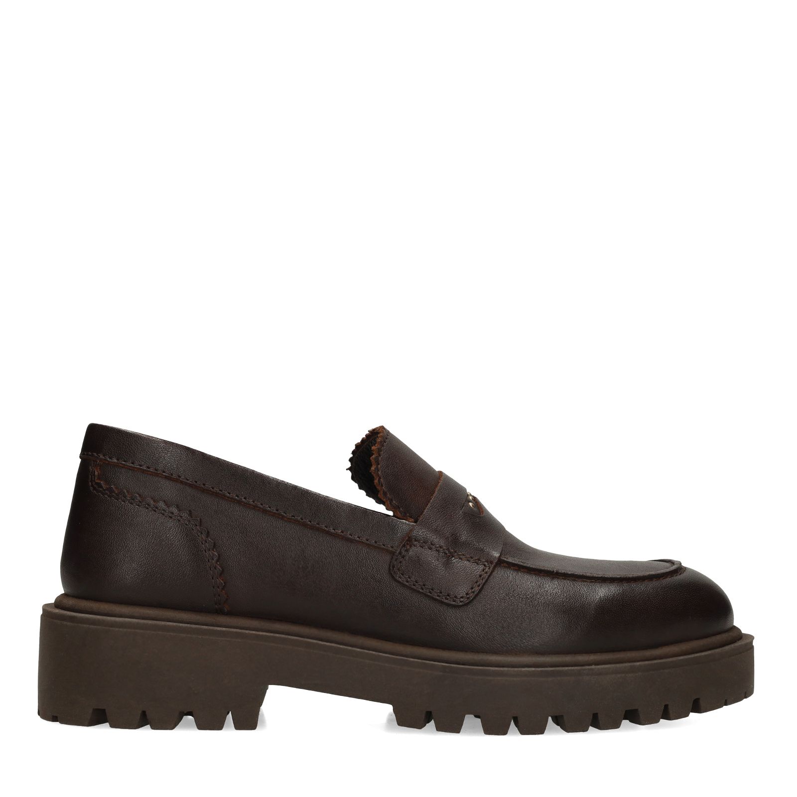 Braune Leder-Loafer