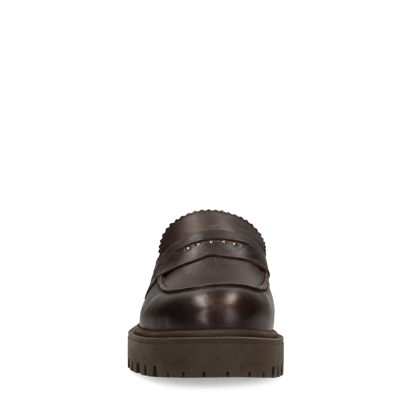 Braune Leder-Loafer