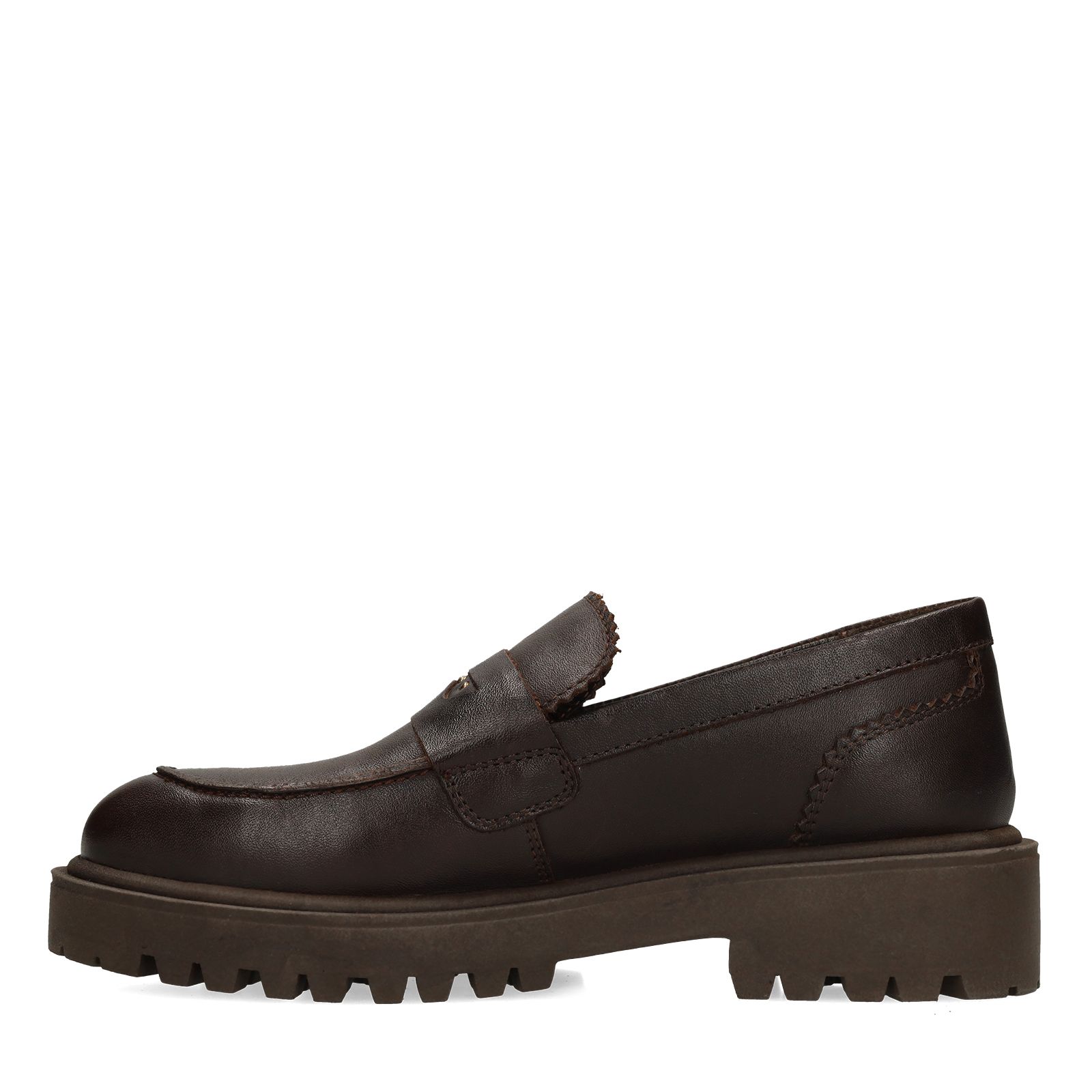 Braune Leder-Loafer