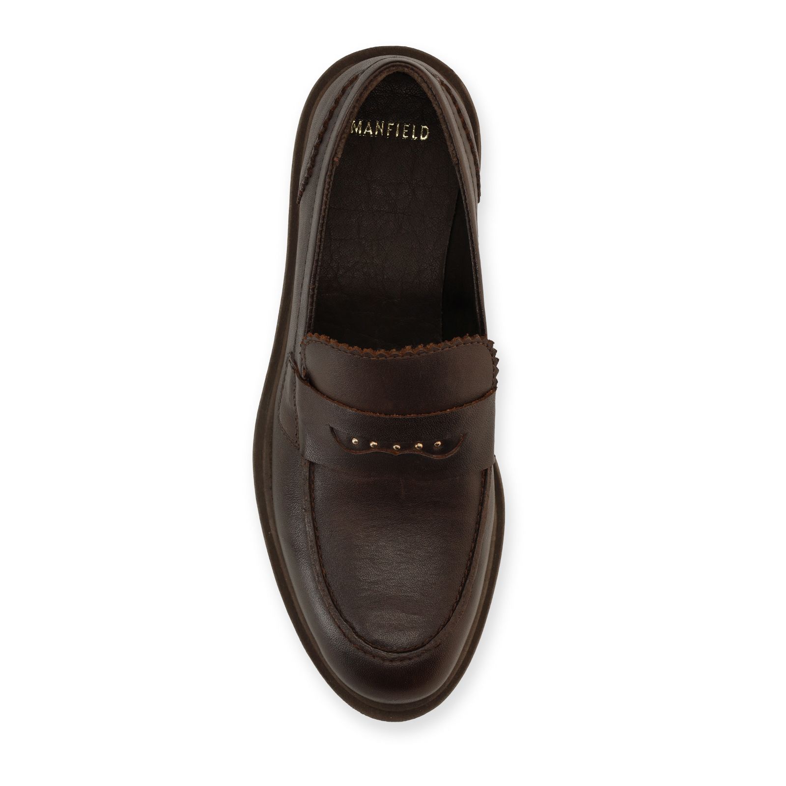 Braune Leder-Loafer